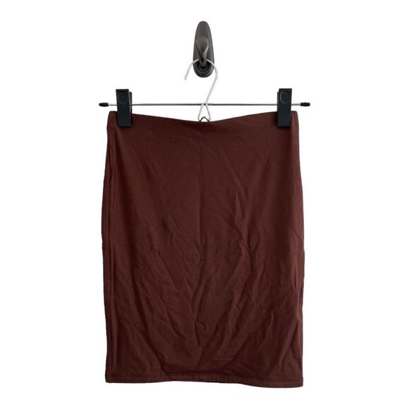 NWT Naked Wardrobe Snatched Mini Skirt In Chocolate Small - Picture 3 of 6